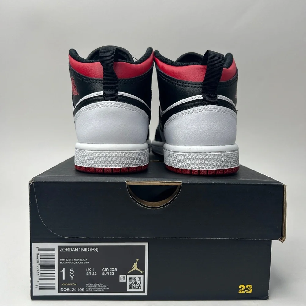 Nike Air Jordan 1 Retro Mid PS “Gym Red/Black Toe” 2023 - Picture 4 of 4